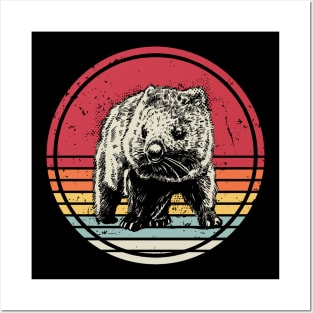 Wombat Retro Vintage Posters and Art